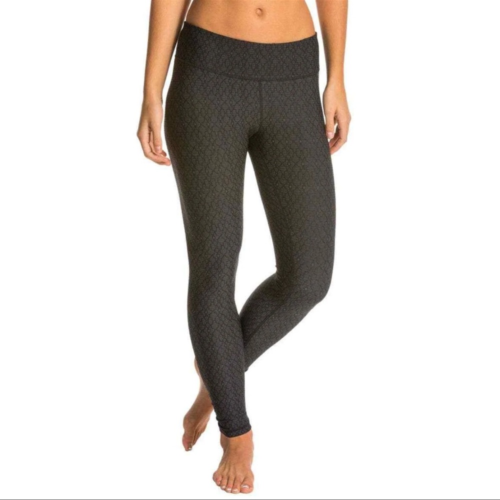 PRANA Misty Legging Gray Scrunch Ankle High Rise Stretch Active Pant‎ S Texture